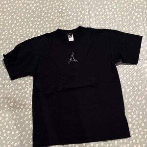Jordan Black Tee with Iconic Logo